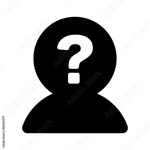 Silhouette of a mysterious figure. A suspicious figure. A vector.