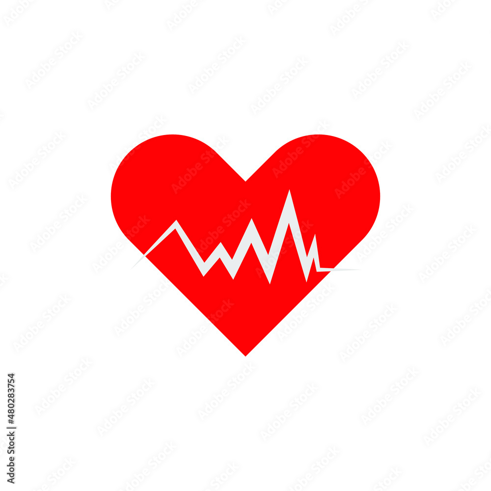modern heart or health vector logo design modern heart or health vector logo design
