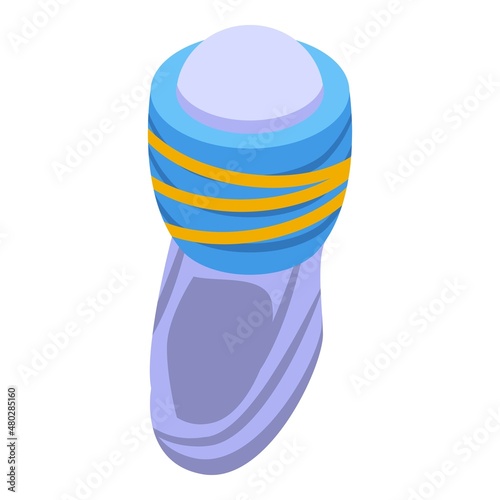 Head turban icon isometric vector. Arab hat. India headdress