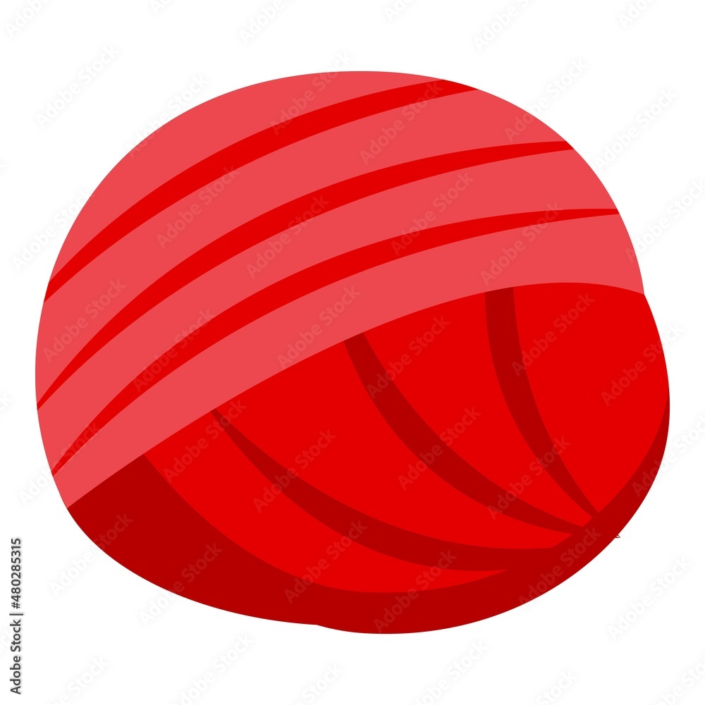 Red fashion turban icon isometric vector. Culture cloth. India arab Red fashion turban icon isometric vector. Culture cloth. India arab