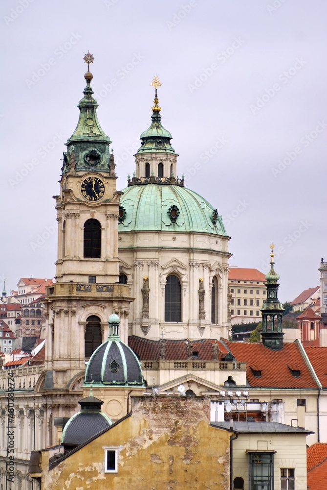 Churches in the Old Town, Prague, Czech Republic