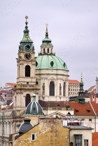 Churches in the Old Town, Prague, Czech Republic © Angela