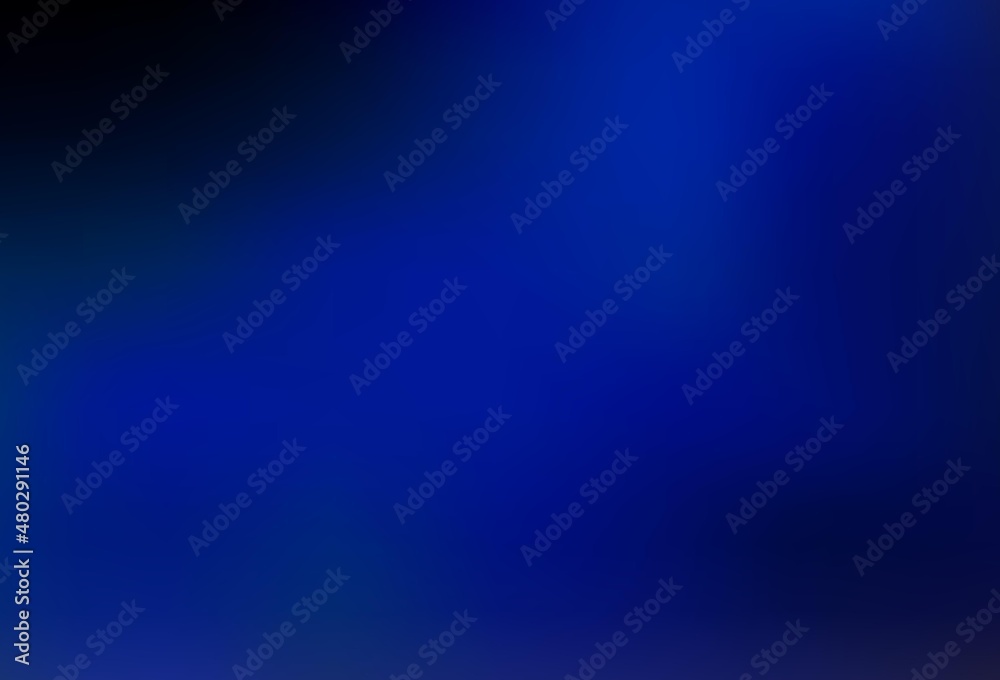 Dark BLUE vector blurred bright pattern.