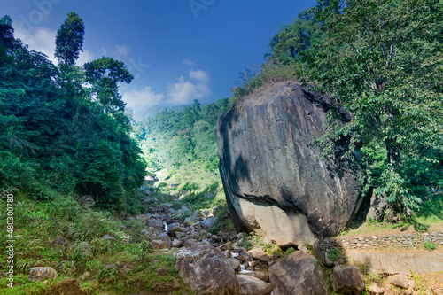 Apple shaped huge rock called 