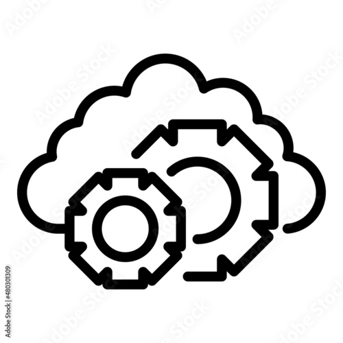 Fact thinking icon outline vector. Critical think. Mind mental