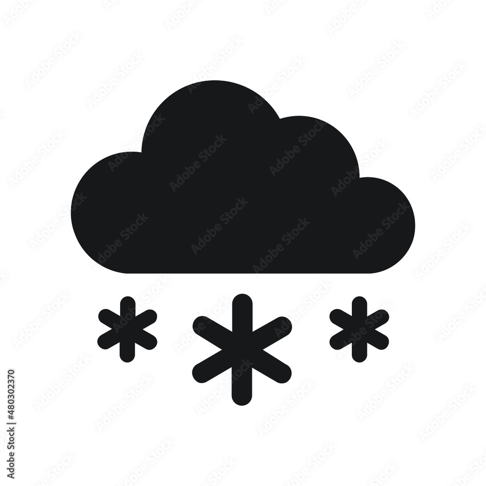 cloud computing icon. illustration of a snowing cloud. Vector, icon. cloud computing icon. illustration of a snowing cloud. Vector, icon.