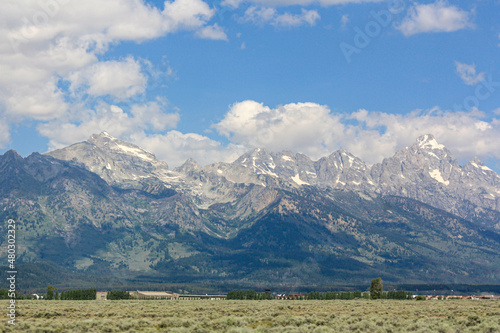 The beautiful Grand Teton Mountain range.