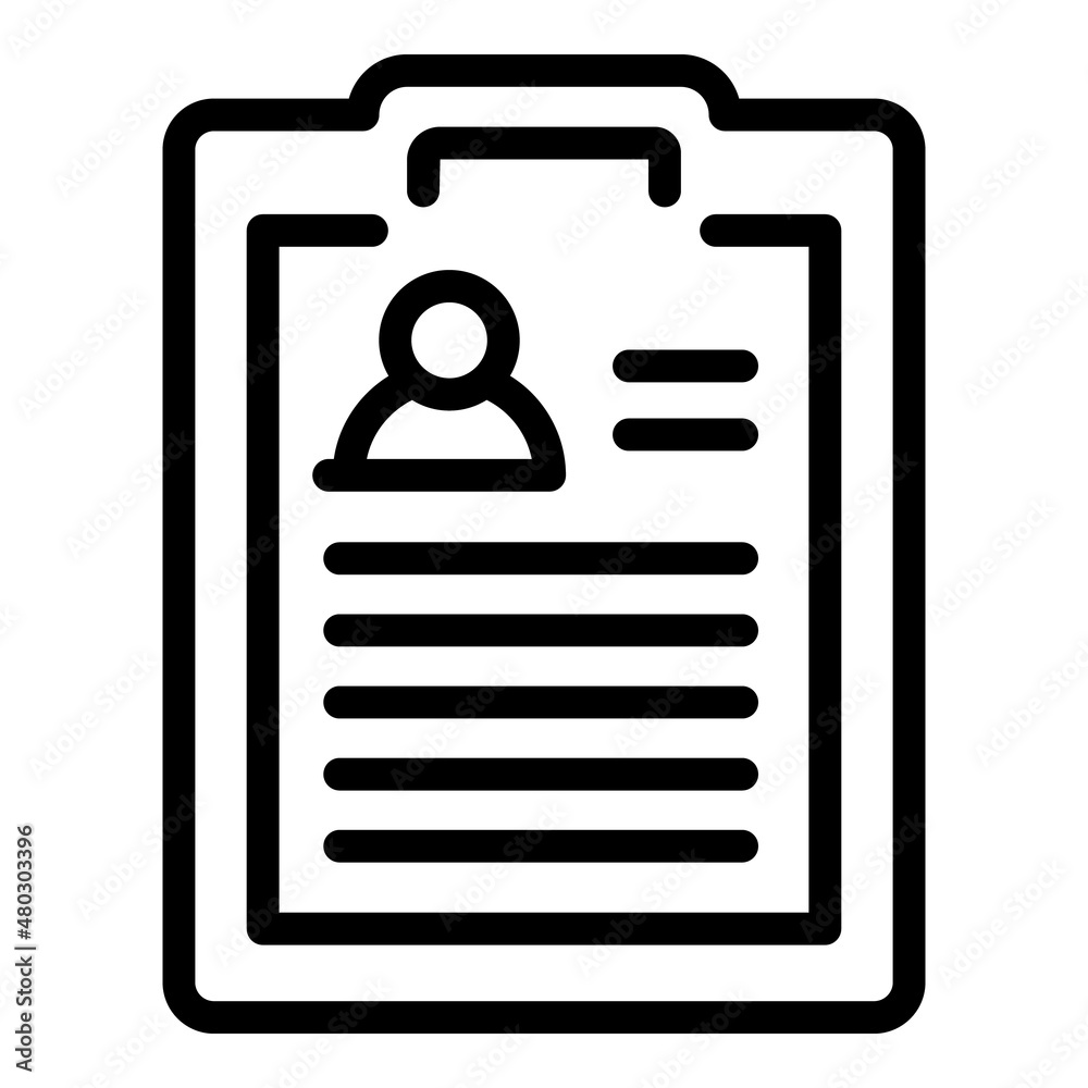 Specialist help clipboard icon outline vector. Medical health. Clinic nurse Specialist help clipboard icon outline vector. Medical health. Clinic nurse