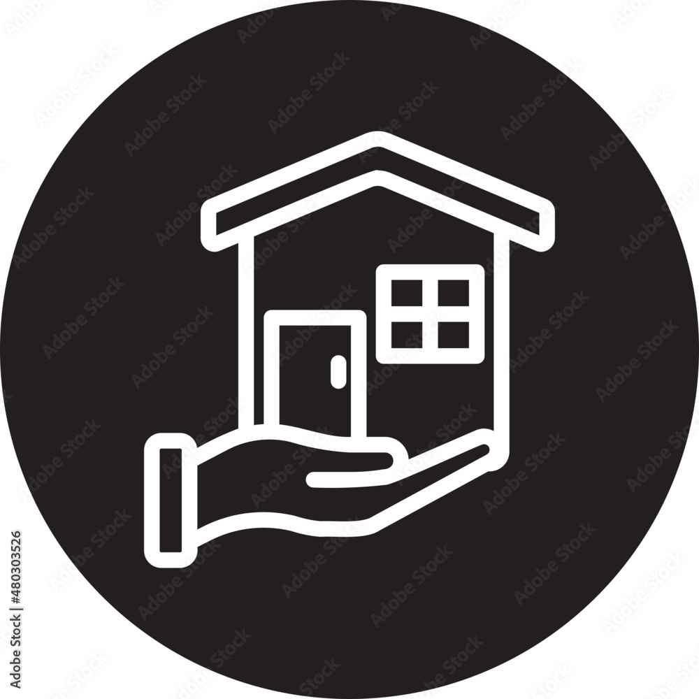 mortgage glyph icon mortgage glyph icon