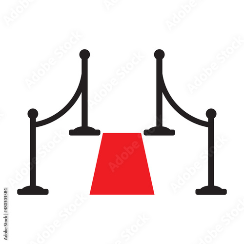 red carpet event icon vector symbol