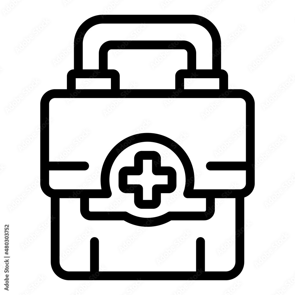 First aid kit icon outline vector. Medical hospital. Doctor health First aid kit icon outline vector. Medical hospital. Doctor health