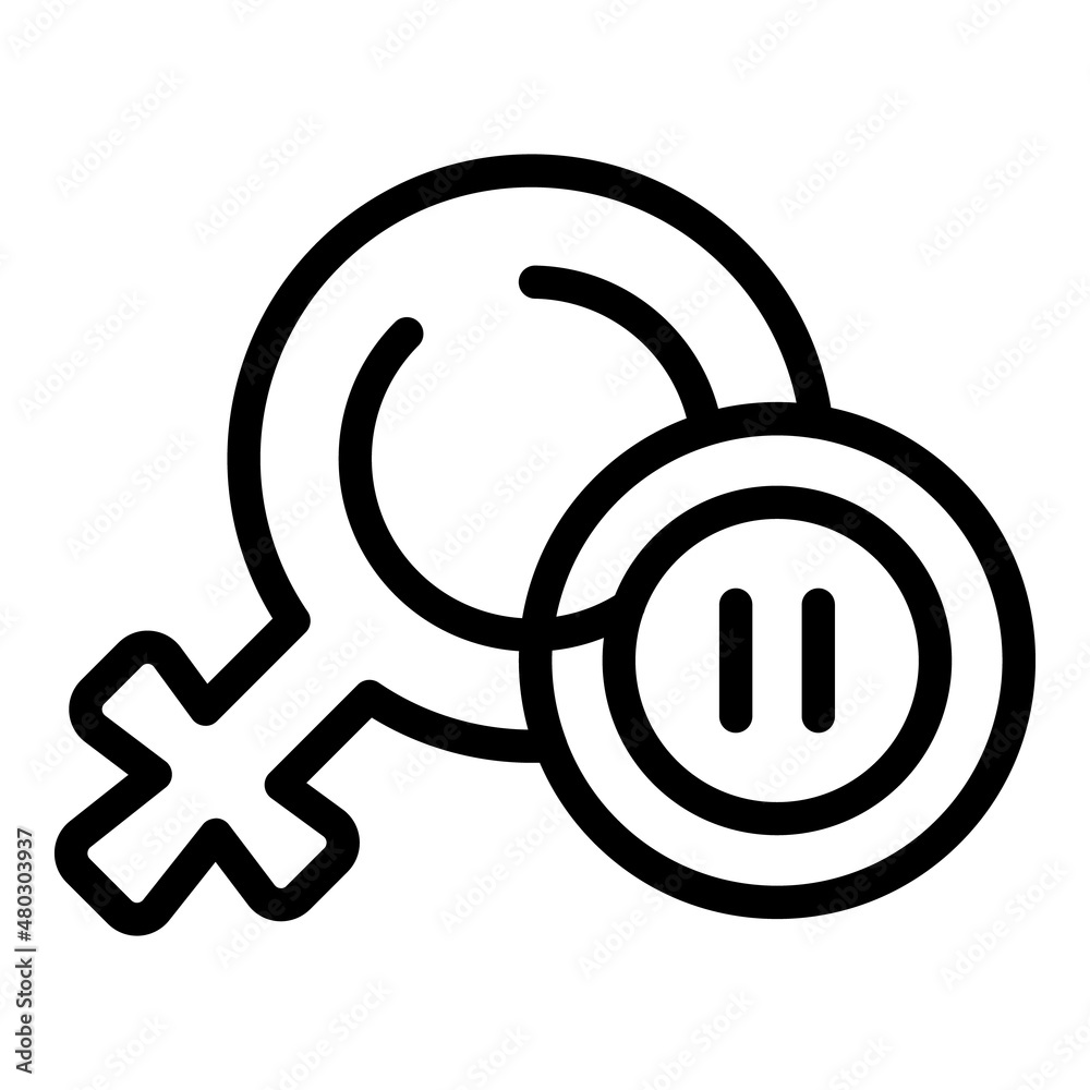 Menopause icon outline vector. Woman hormone. Female health Menopause icon outline vector. Woman hormone. Female health