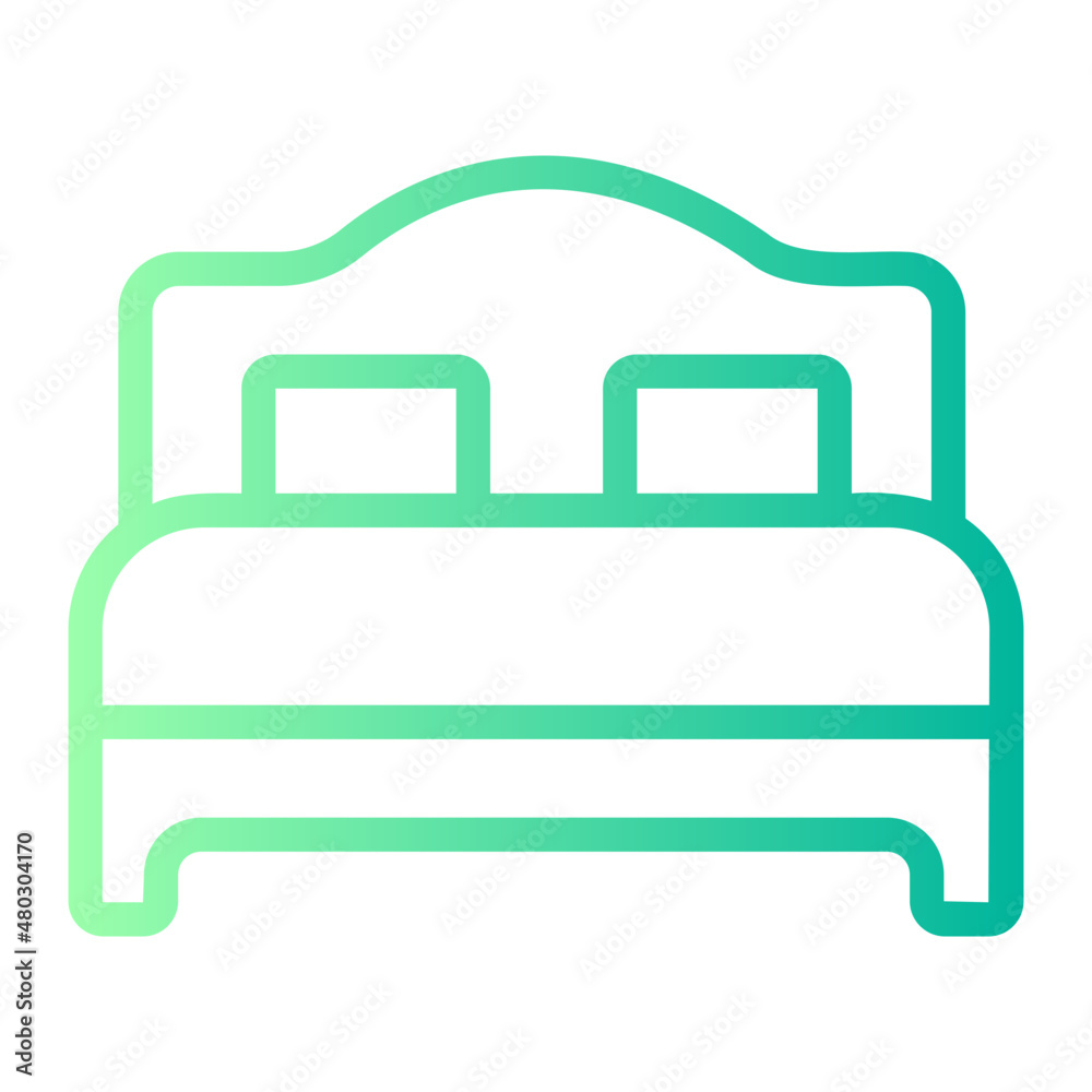 bed gradient icon bed gradient icon