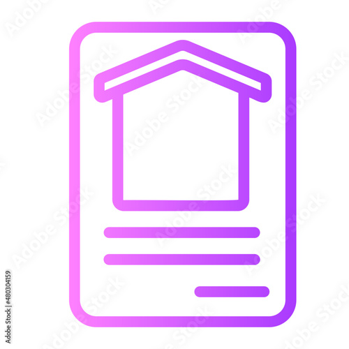 Signage gradient icon