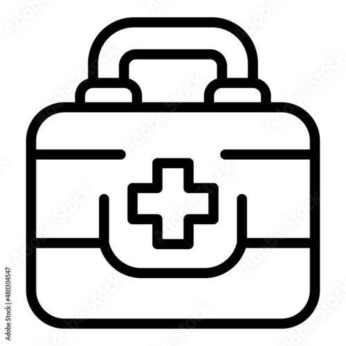 Menopause first aid kit icon outline vector. Hormone health. Female balance