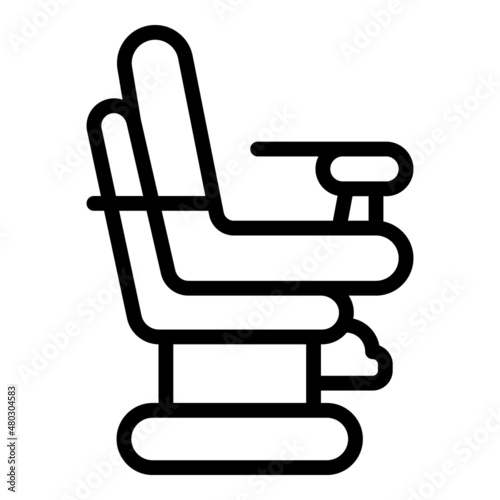 Gynecology chair icon outline vector. Woman health. Female balance