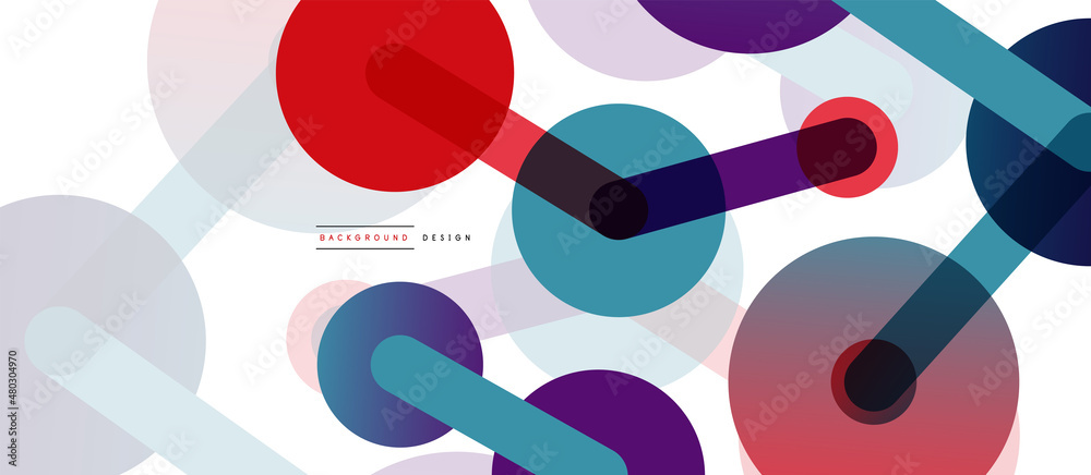 Abstract background. Round dots connected by lines. Trendy techno business template for wallpaper, banner, background or landing Abstract background. Round dots connected by lines. Trendy techno business template for wallpaper, banner, background or landing