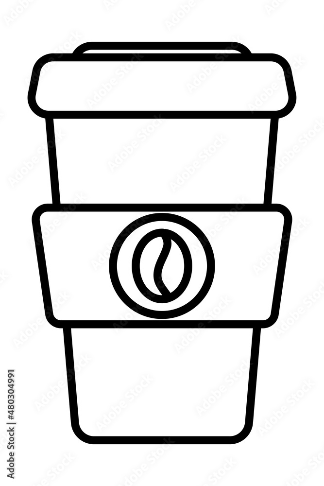 disposable coffee cup icon