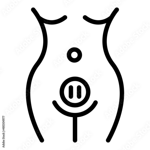 Modern menopause icon outline vector. Woman hormone. Female balance