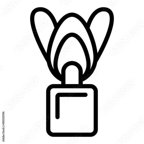 Medical oxygen mask icon outline vector. Home concentrator. Portable oximeter
