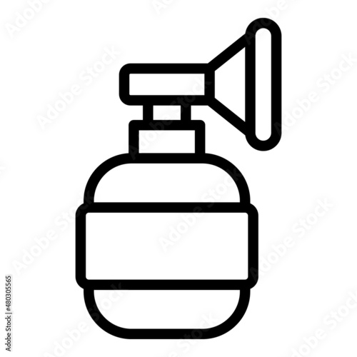 Portable oxygen mask icon outline vector. Nasal health. Medical home