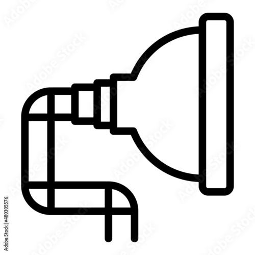 Face oxygen mask icon outline vector. Home equipment. Pulse tank