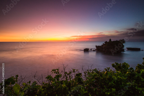 sunset over the ocean