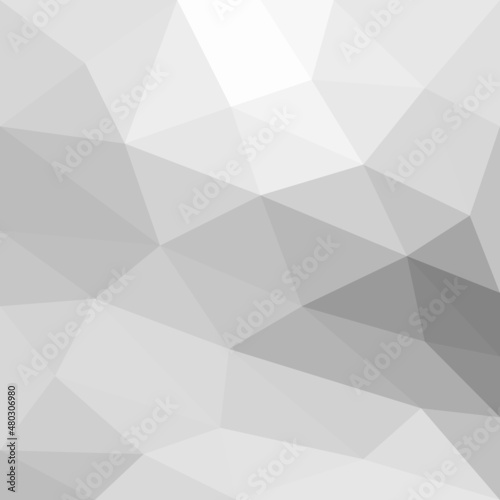 White polygonal vector abstract background © thaiview