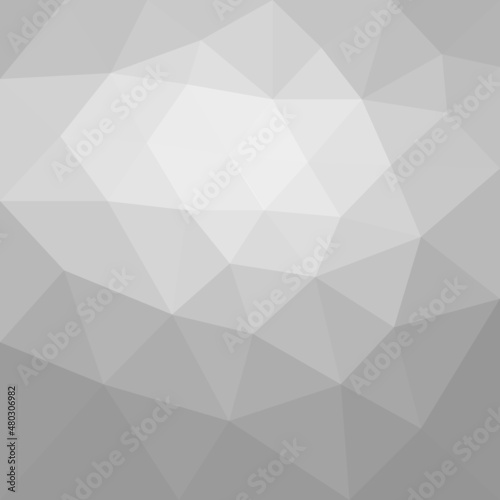 White polygonal vector abstract background
