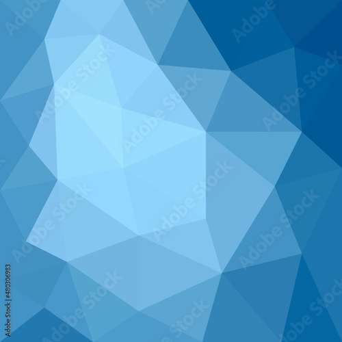 Blue polygonal vector abstract background