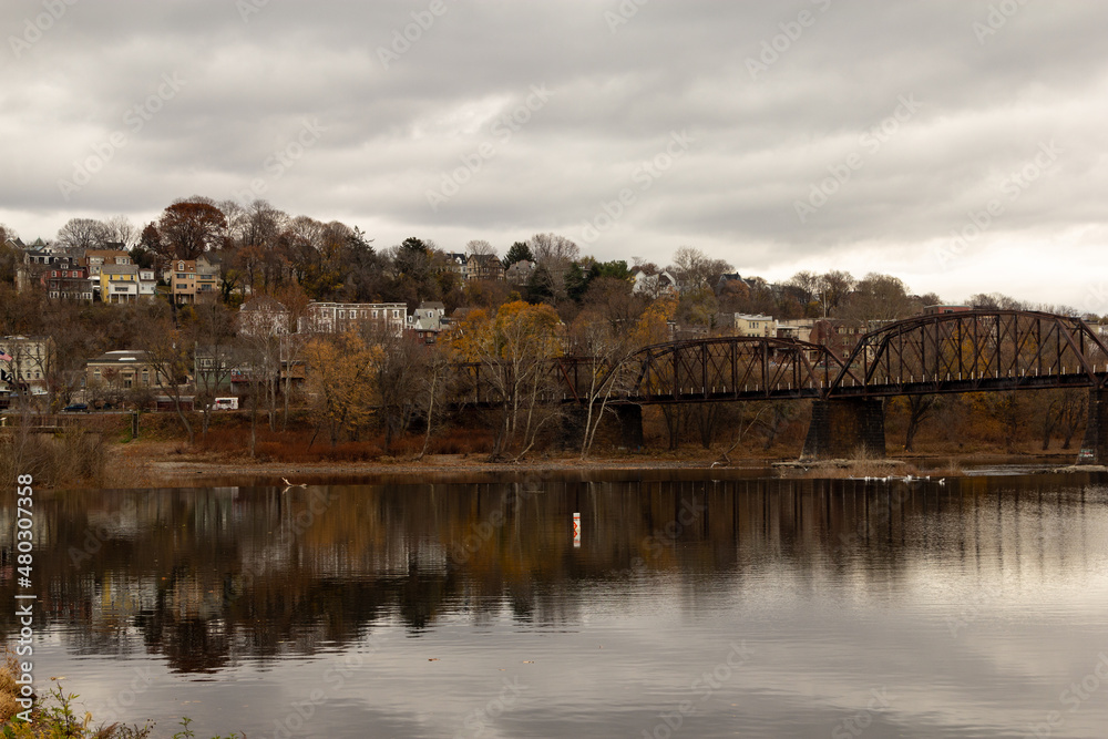 View on Easton city, Pennsylvania