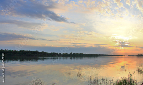Evening on the Irtysh River