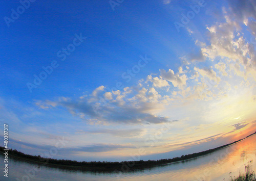 Evening on the Irtysh River