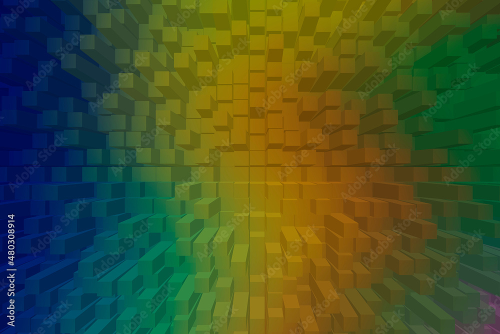Vivid abstract background - Cubes Vivid abstract background - Cubes