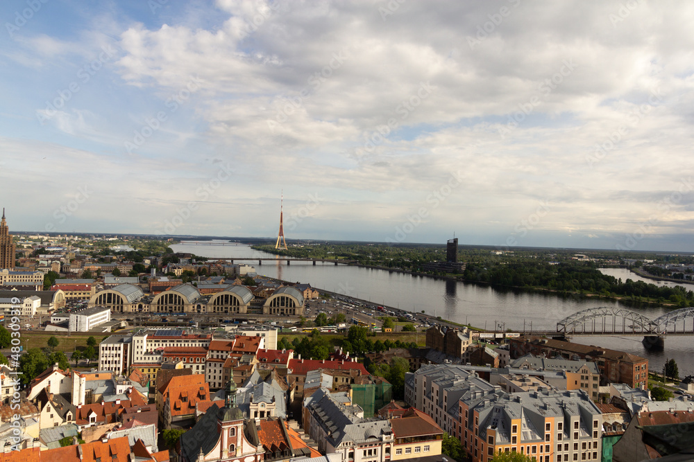 View on Riga rooftops, Latvia