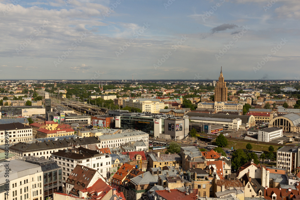 View on Riga rooftops, Latvia