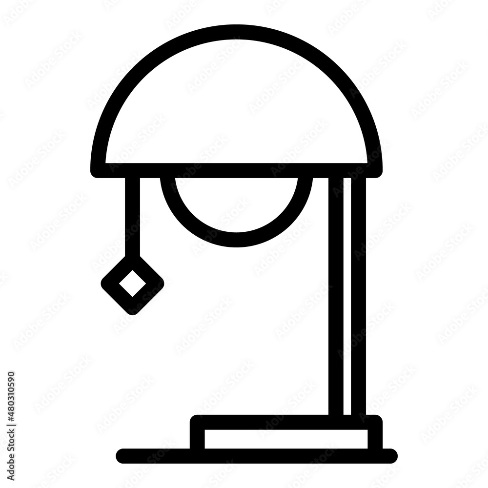Ceiling lamp icon outline vector. Floor light. Interior lamp Ceiling lamp icon outline vector. Floor light. Interior lamp