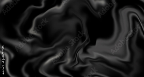 Black background. Illustration of fabric or paint streaks. Rich texture. Beautiful texture for backgrounds.