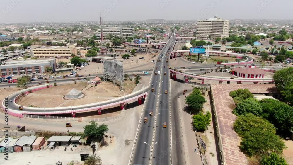 Short of a roundabout in kano state Nigeria Short of a roundabout in kano state Nigeria