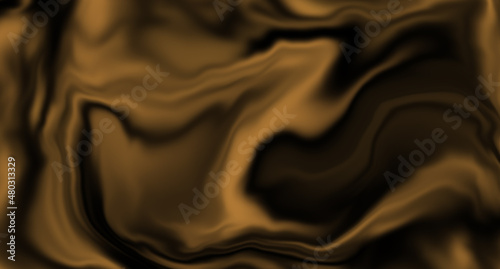 Black gold background. Illustration of fabric or paint streaks. Rich texture. Beautiful texture for backgrounds.