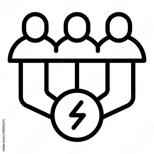 Group counseling icon outline vector. Stress skills. Behavior love