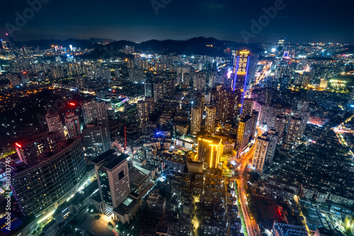 Night view of Shenzhen city, Guangdong Province, China © Kai Zhao