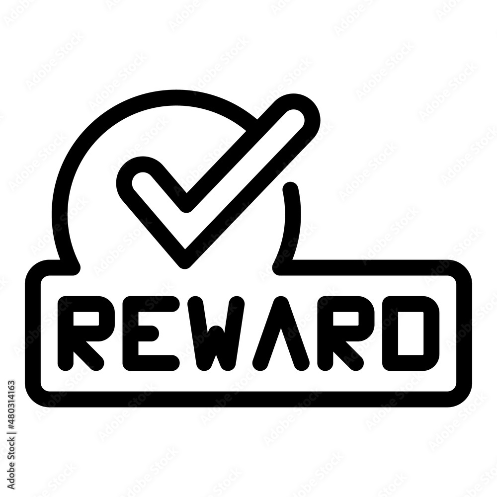 Reward gift icon outline vector. Customer program. Vip service Reward gift icon outline vector. Customer program. Vip service