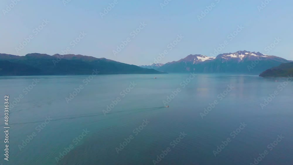 4K Drone Video of Boats near Shoup Bay State Marine Park beyond Port Valdez in Valdez AK during Sunny Summer Day 4K Drone Video of Boats near Shoup Bay State Marine Park beyond Port Valdez in Valdez AK during Sunny Summer Day