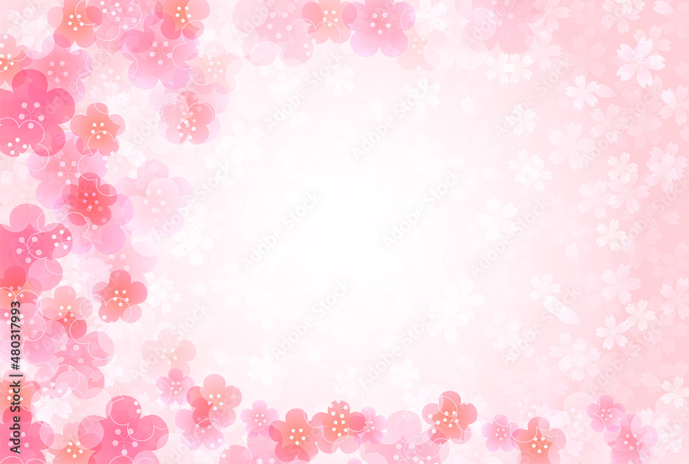 桜　梅　春　背景