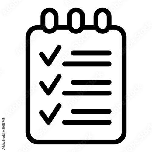 Completed all wishes icon outline vector. Online order. Gift tag