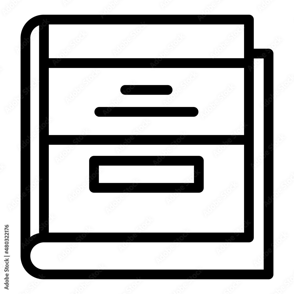 School book icon outline vector. Digital book. Education read School book icon outline vector. Digital book. Education read