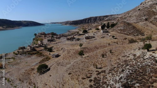 these are the ruins of the village, Foinikas Templar Knights village. Built by the Knights Templar in 1191