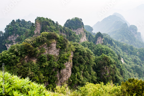 Wudang Mountain Scenery and Ancient Architectural Complex in Shiyan City, Hubei Province, China photo