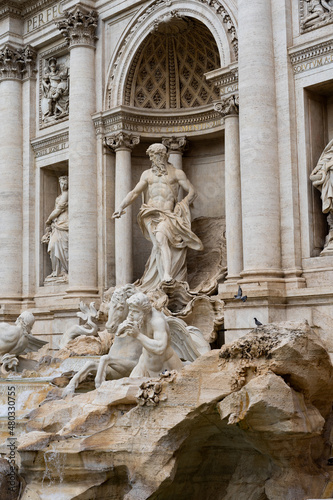 Statue of the greek god Oceanus in Rome 
